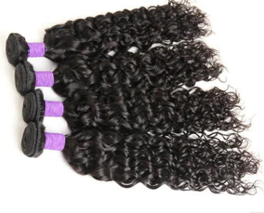 Indian Human Hair Water Wave Wig for Women