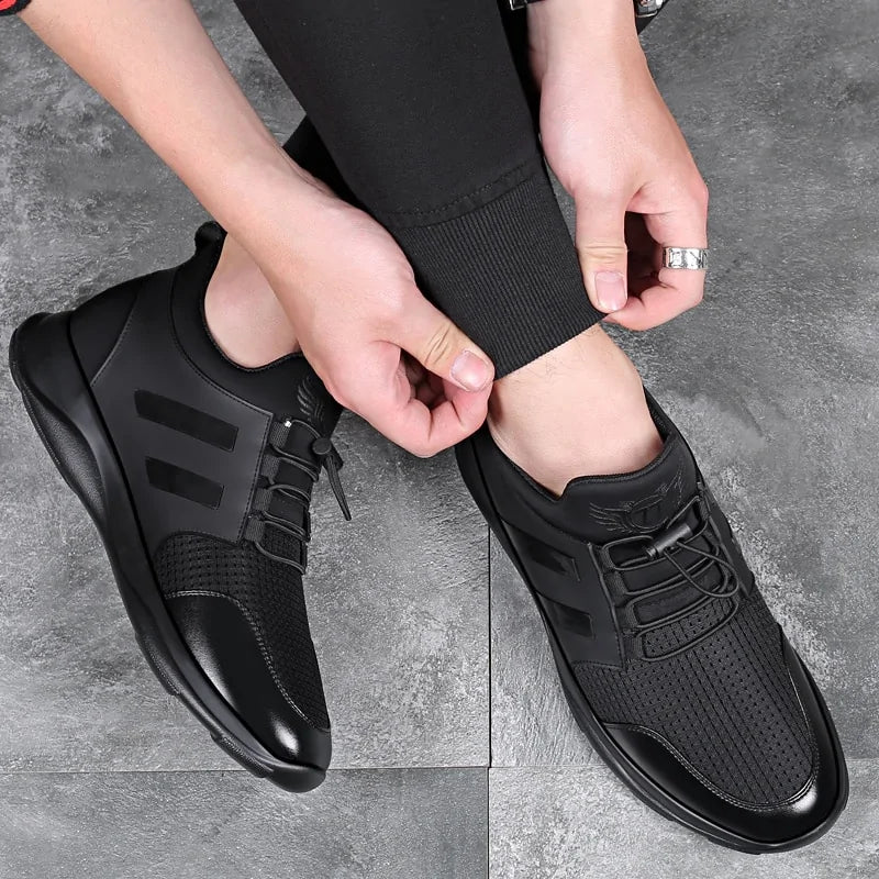 Casual Black Mesh Shoe