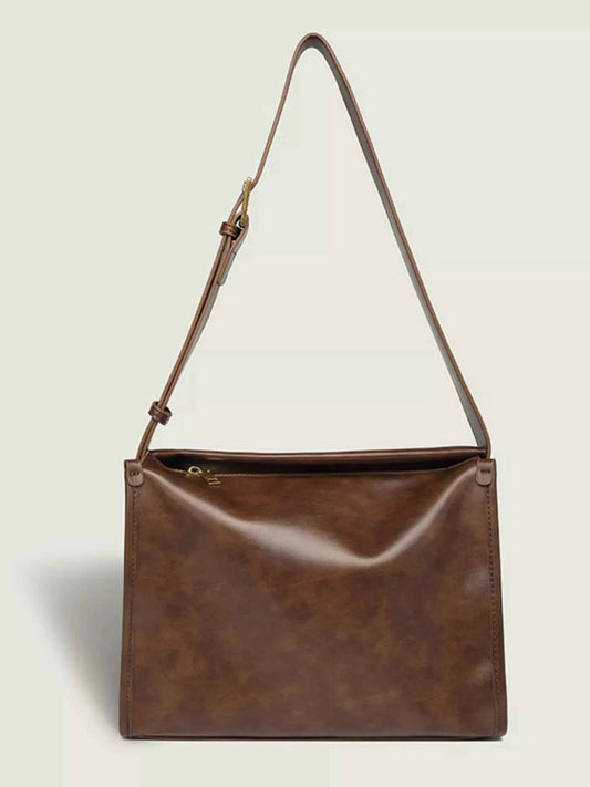 Vintage Style Leather Shoulder Bag