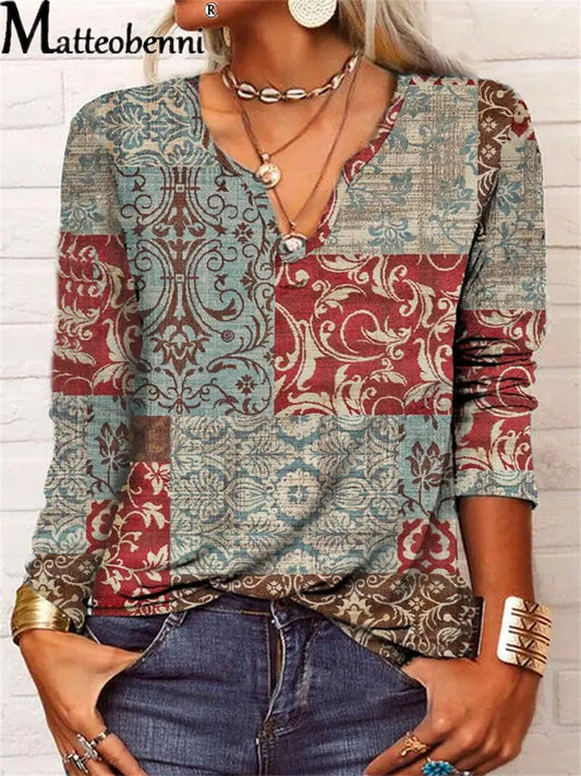 Autumn Winter Women's V-Neck Long Sleeve