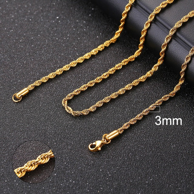 Cuban Chain Necklace for Men and Women