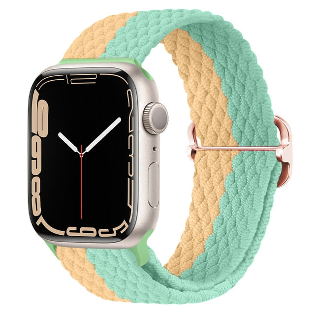 Nylon Braided Solo Loop Strap For Apple Watch