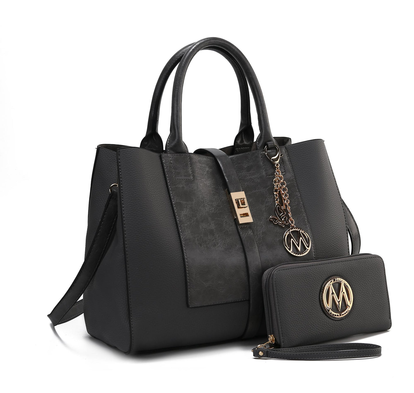 MKF Collection Yola Satchel Bag with Wallet Vegan Leather Women by Mia K