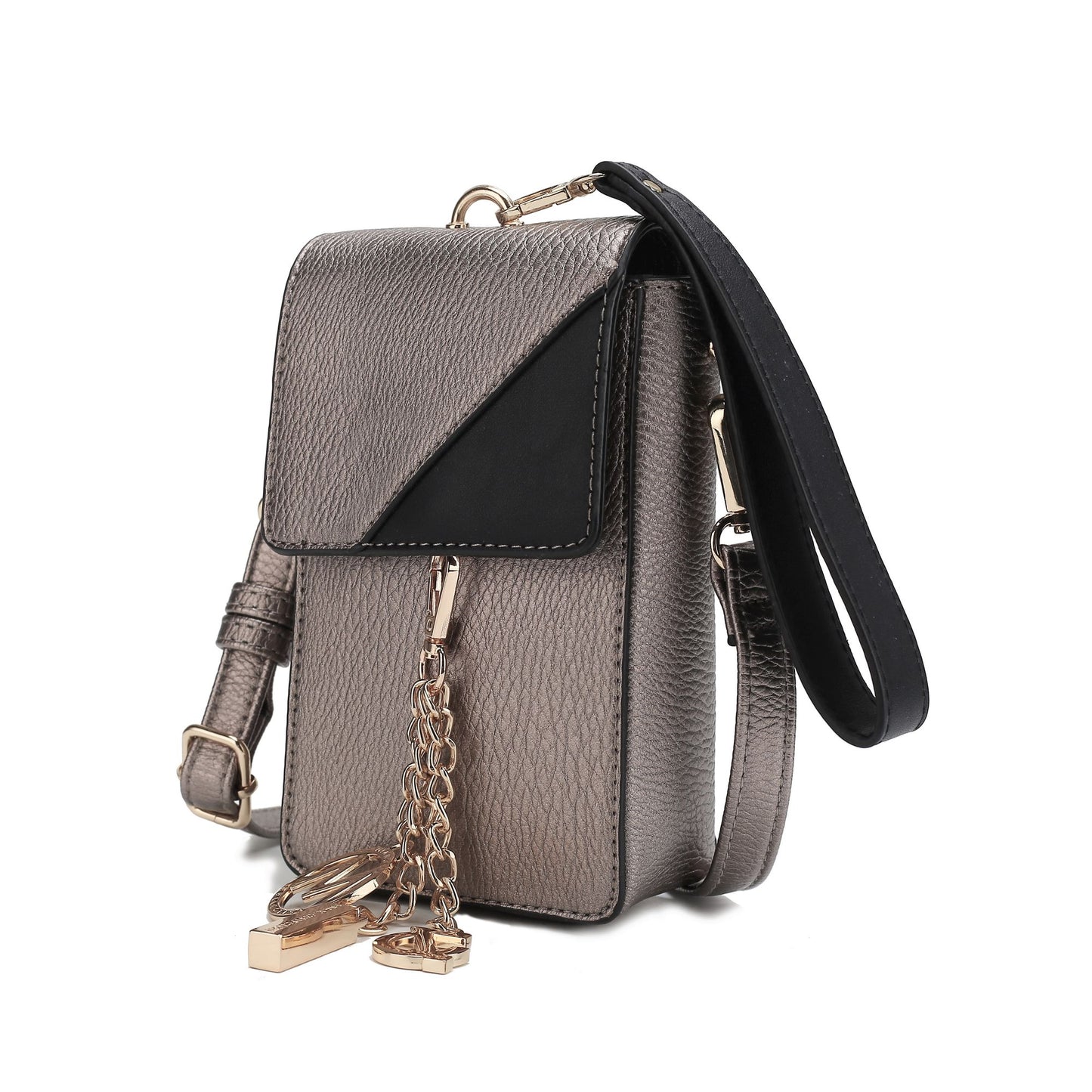 MKF Collection Hannah Crossbody Bag & Wristlet Vegan Leather For Women by Mia k