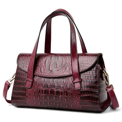 High Quality Crocodile Luxury Leather Handbags Women Bags Designer