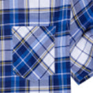 Men's Casual Plaid Shirts Fashion Loose Short Sleeve T-Shirts Suit Collar Round Hem Shirts