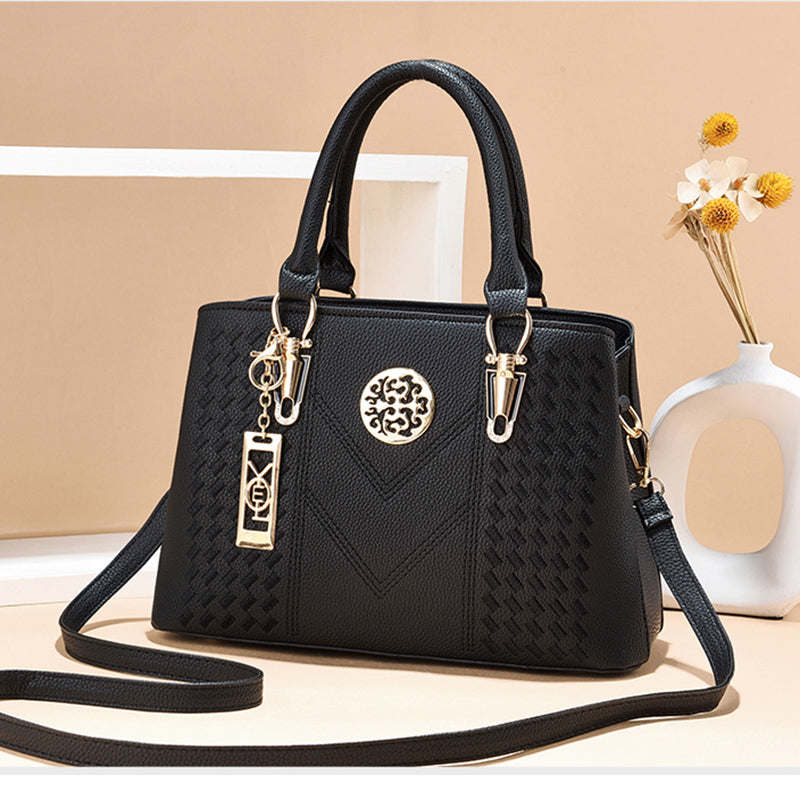 Women Leather Bags High Quality Embroidery Messenger Bags Luxury Women