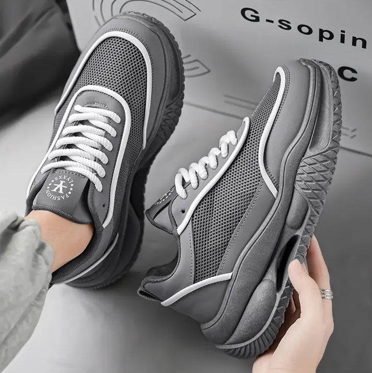 New men's shoes comfortable breathable mesh surface fashion casual sports shoes men's fashion shoes 39-44