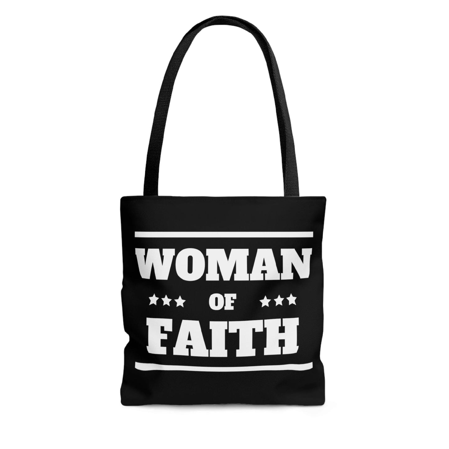 Canvas Tote Bag Woman Of Faith Christian Inspiration Biblical Motivation