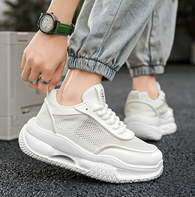 New men's shoes comfortable breathable mesh surface fashion casual sports shoes men's fashion shoes 39-44