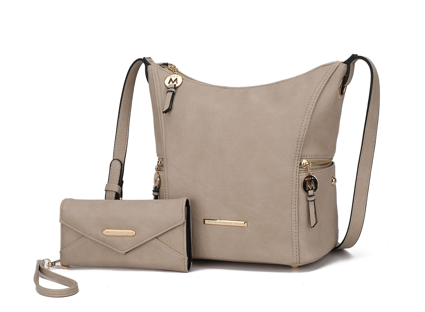 MKF Collection Lux Hobo Bag with Wallet by Mia K