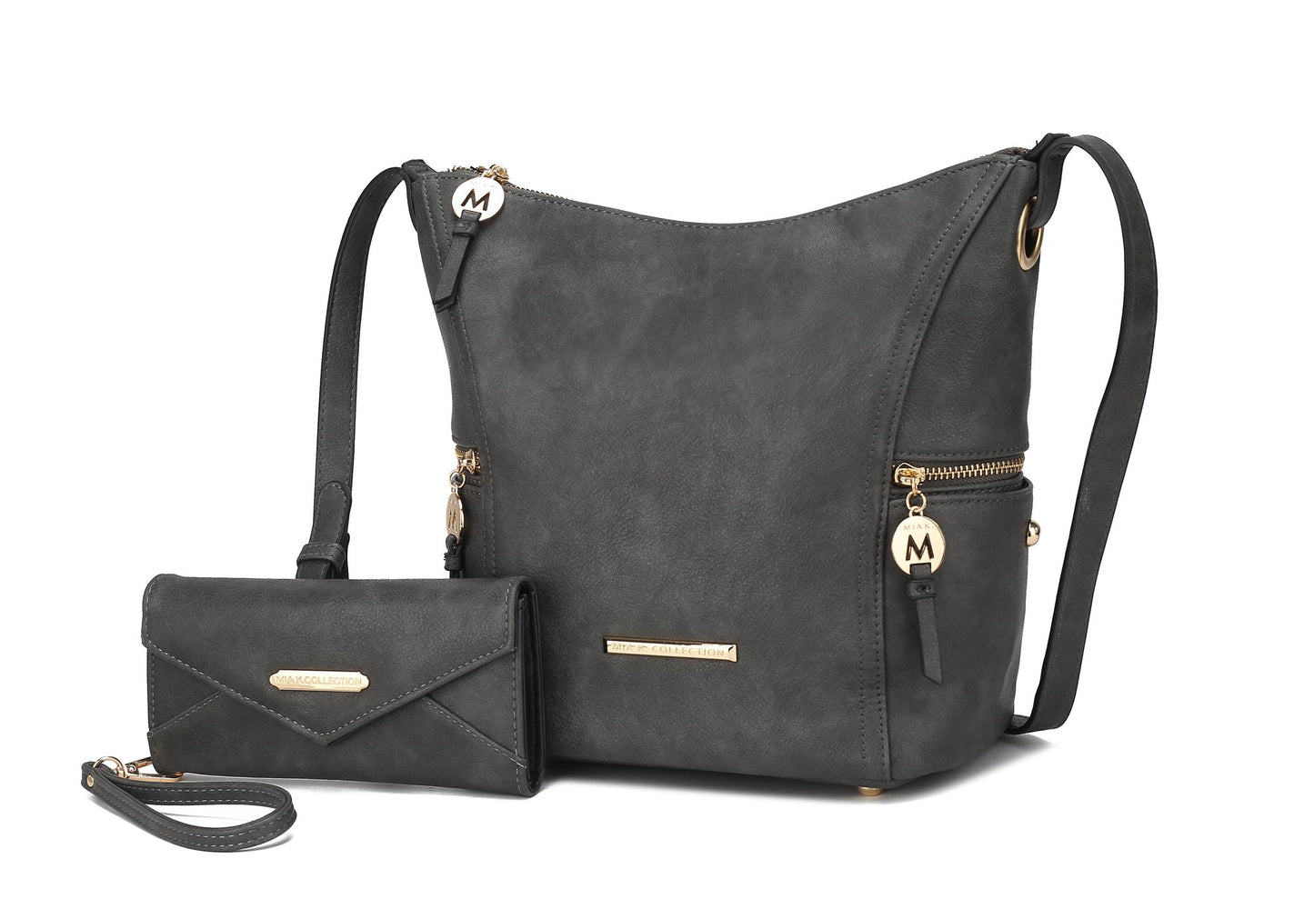 MKF Collection Lux Hobo Bag with Wallet by Mia K