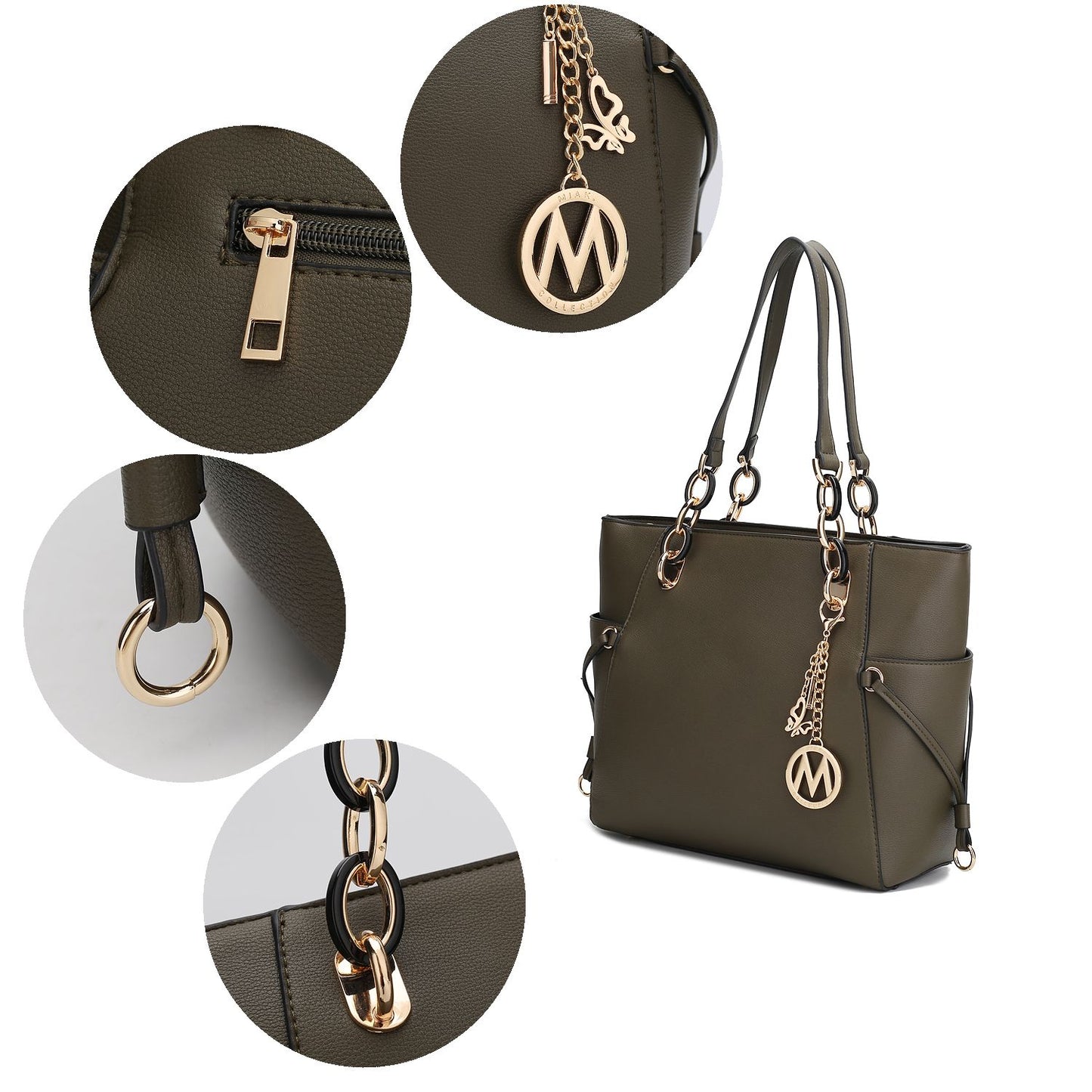 MKF Collection Yale Tote Bag with Wallet by Mia K