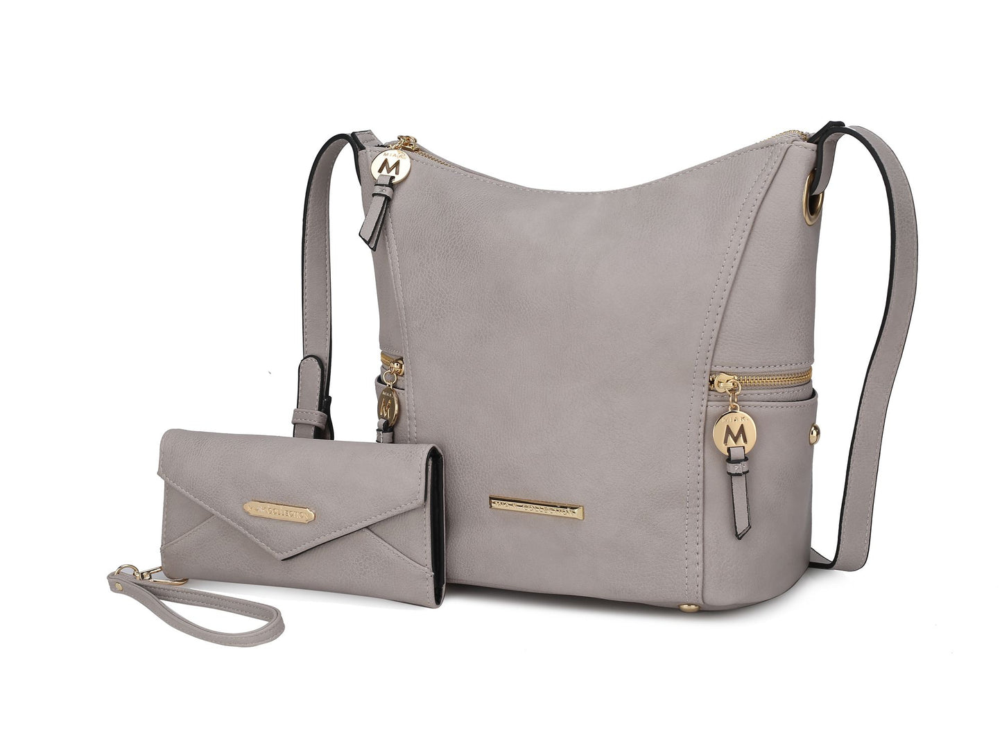 MKF Collection Lux Hobo Bag with Wallet by Mia K