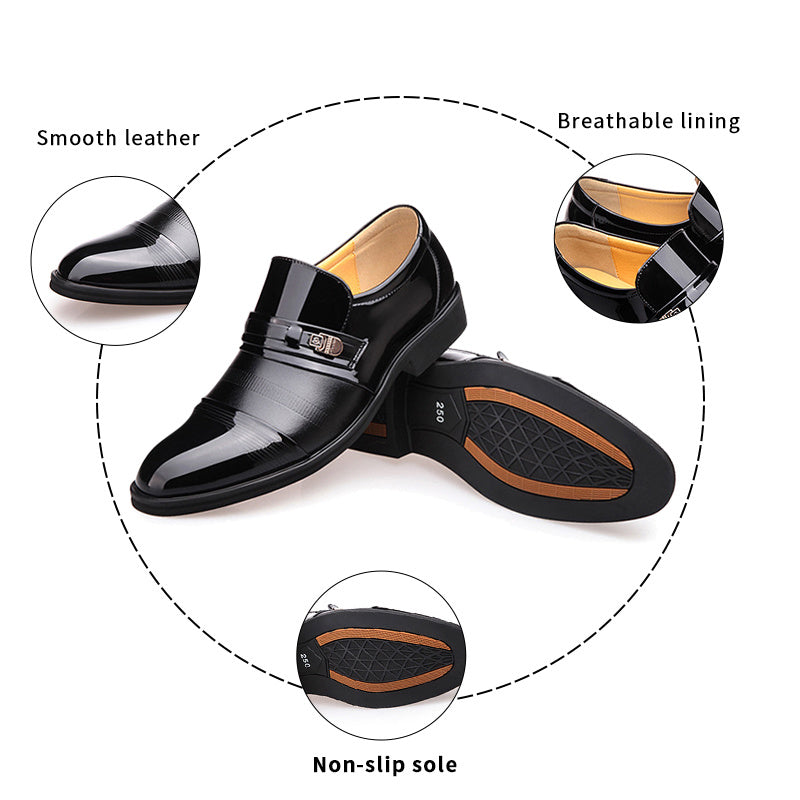 Classic Comfortable Men's Business Shoes Casual Leather Shoes Formal Shoes Breathable Work Shoes