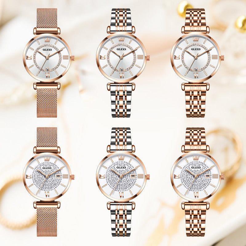 Waterproof Quartz Watch For Ladies