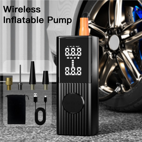 Tire Inflator Portable Air Compressor - 20000 mAh Rechargeable Air Pump -150 PSI Tire Inflation, Accurate LCD Display/Light, 3X Fast Portable Air Inflator for Cars(No shipment on weekends)