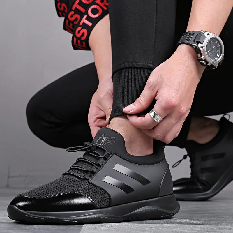 Casual Black Mesh Shoe