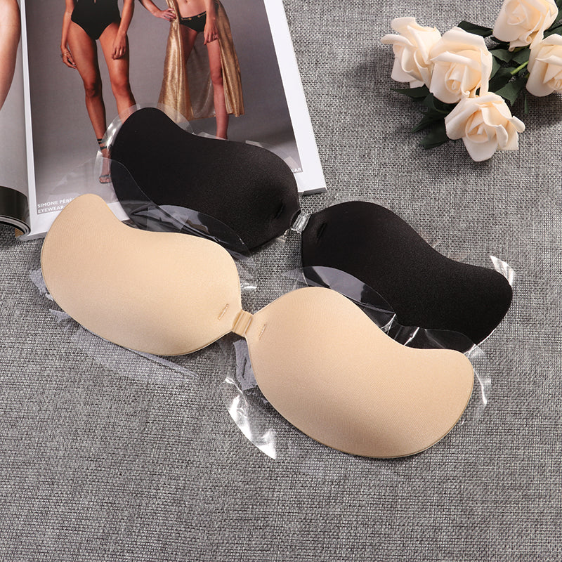 Sexy Sujetador Women&#39;s bra Invisible Push Up Bra Self-Adhesive Silicone Seamless Front Closure Sticky Backless Strapless Bra