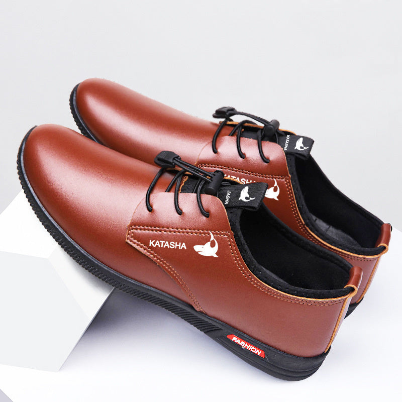 2022 New Spring Autumn Men's Shoes Business Leather Shoes Anti-slip Rubber Outsole Loafers Men Formal Casual Leather Shoes